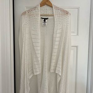 Bcbg Max Azria lace asymmetrical cardigan Sz S